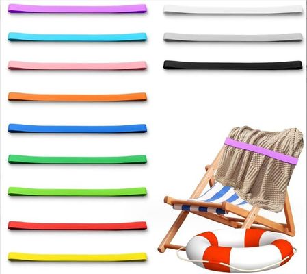 Poltrone da spiaggia di gomma di crociera elastico porta asciugamani per vacanze