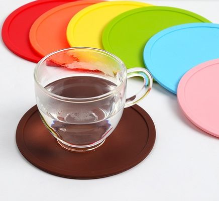 Costerie in silicone personalizzate per tappetini rotondi sostenibili per la casa e l'ufficio