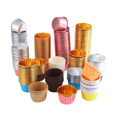 Forme di forno per muffin a tazza resistenti alle alte temperature Multicolore