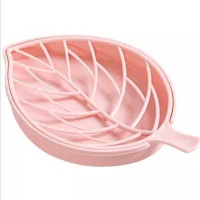 Moderno porta sapone da bagno con doppio strato di fiori e vassoio in silicone antiscivolo
