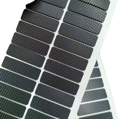 Pad di silicone personalizzato per il servizio di lavorazione dello stampaggio Piede di gomma a maglia nera trasparente