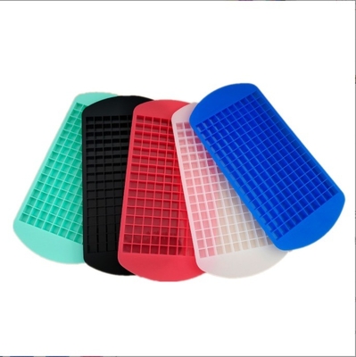 Stocked Silicone Mini Ice Cube Tray per alimenti Grado 160 Cavità Piccolo Quadrato Ice Maker