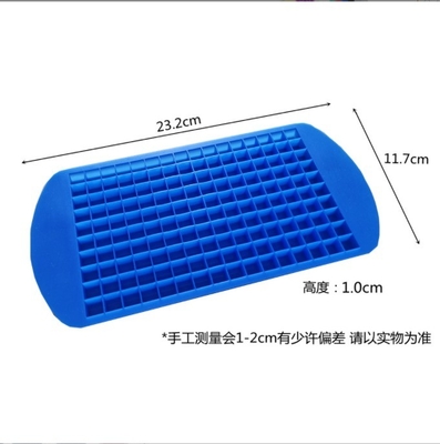 Stocked Silicone Mini Ice Cube Tray per alimenti Grado 160 Cavità Piccolo Quadrato Ice Maker