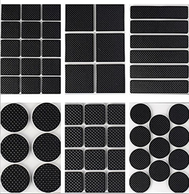 Gassetta di plastica in gomma di silicone a maglia nera di taglia personalizzata con pedana autoadesiva