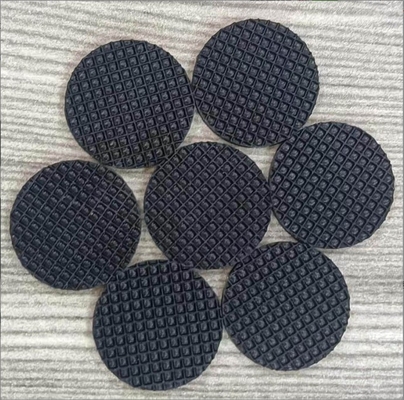 Gassetta di plastica in gomma di silicone a maglia nera di taglia personalizzata con pedana autoadesiva