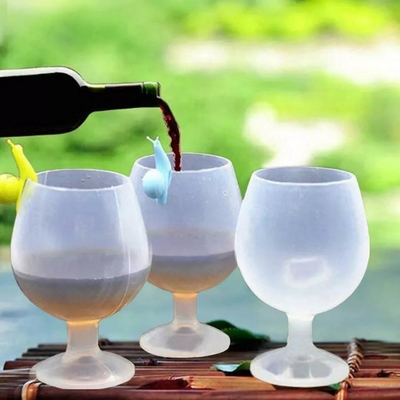 Viaggio Creativo Coppa di vino silicone usa e getta per campeggio all'aria aperta