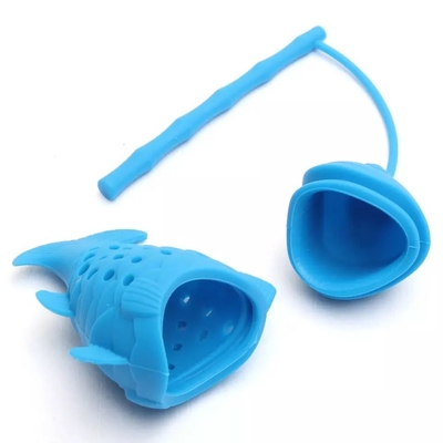 INFUSORE PORTABLE per tè eco-compatibile con filtro in silicone riutilizzabile e multicolore
