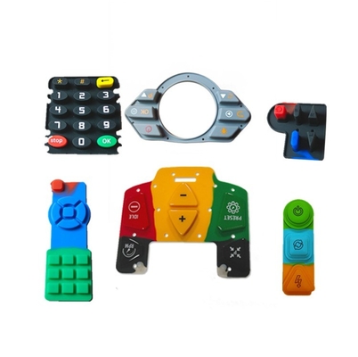 Servizio di lavorazione stampaggio pulsante di gomma di silicone