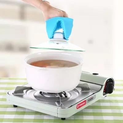 Forno di silicone di grado alimentare Mitt Mini portapotti resistente al calore per accessori da cucina da forno