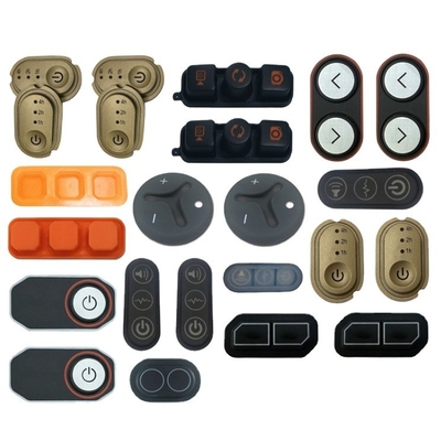 EPDM NBR NR Tastiera personalizzata in gomma di silicone 4x4 Tastiera MIDI Servizio di stampaggio di tastiera