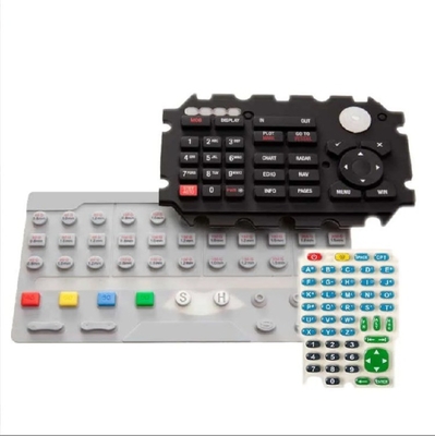 Colorato tastiera tastiera silicone gomma Membrana Switch con EPDM NR NBR personalizzato