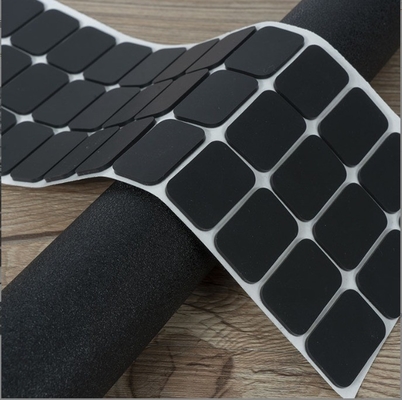 Servizio di taglio Self Adhesive Black Silicone Pad con gomma EVA e Custom