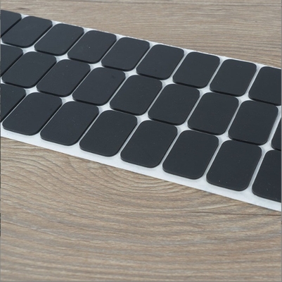 Servizio di taglio Self Adhesive Black Silicone Pad con gomma EVA e Custom