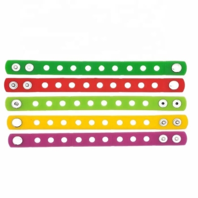 Braccialetto sportivo in silicone lungo 18 cm con servizio di stampaggio e ornamento personalizzato