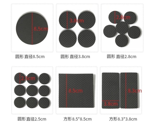 Non scivolo EVA Leggi da tavolo Calmante Protezione mobili Pad Custom Die Cut Adesivo da tavolo nero