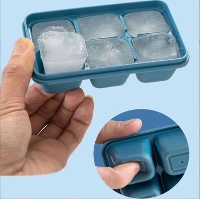 Piatto di muffa per cubetti di ghiaccio in silicone Lo strumento perfetto per i cubetti di ghiaccio fatti in casa