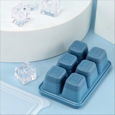 Piatto di muffa per cubetti di ghiaccio in silicone Lo strumento perfetto per i cubetti di ghiaccio fatti in casa
