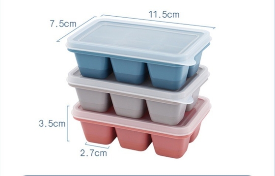 Piatto di muffa per cubetti di ghiaccio in silicone Lo strumento perfetto per i cubetti di ghiaccio fatti in casa