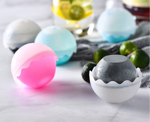 Classificazione alimentare personalizzata Silicone Ice Cube Ball Wine Round Ice Sphere Ball Whiskey Ice Ball Mold Maker