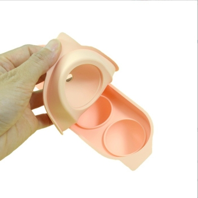 Scaffale di ghiaccio in silicone Forme di cristallo chiaro 4 cavità portabile sfera rotonda