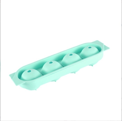 Scaffale di ghiaccio in silicone Forme di cristallo chiaro 4 cavità portabile sfera rotonda