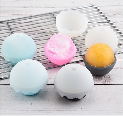 Strumenti per gelati Grado alimentare Forme rotonde di ghiaccio in silicone Forme per la fabbricazione di palline di whisky