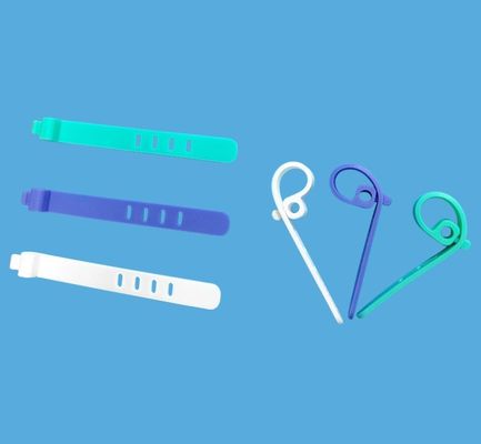 Parte stampata in gomma siliconica per stampaggio personalizzato MVQ per fascia per cavi regolabile multifunzionale