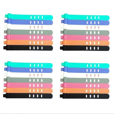 Parte stampata in gomma siliconica per stampaggio personalizzato MVQ per fascia per cavi regolabile multifunzionale