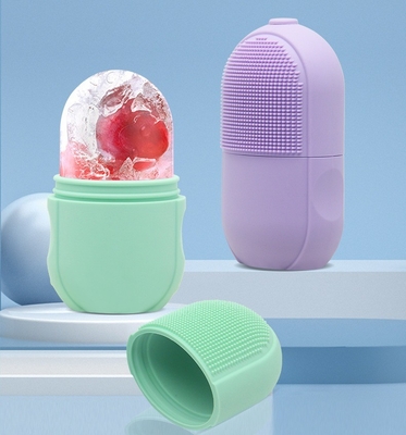 Gelato Strumenti di silicone Bellezza Mini Massaggio Faciale Ghiaccio Cubo Globo Palle Massaggiatore Faciale