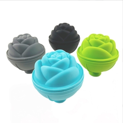 Strumenti per gelati Forma di fiore di rosa Forma di silicone muffa Cassa di ghiaccio Ghiaccio palla di ghiaccio Roller di ghiaccio silicone