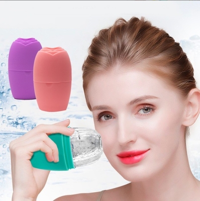 Roller di ghiaccio per il viso in silicone sostenibile per massaggi e cure di bellezza
