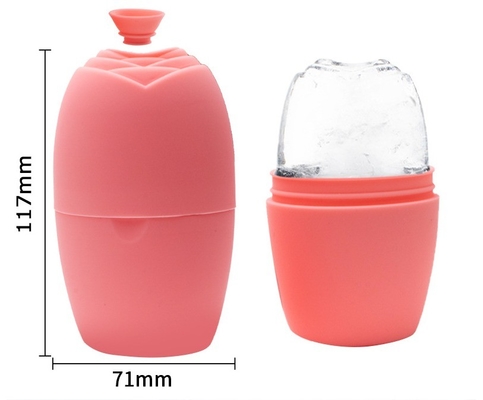 Roller di ghiaccio per il viso in silicone sostenibile per massaggi e cure di bellezza