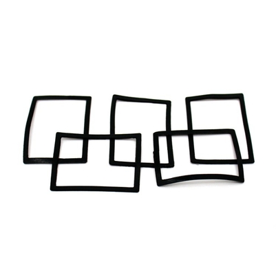 Servizio di stampaggio NR Anello di gomma rettangolare per sigillare polvere di guarnizione e impermeabile