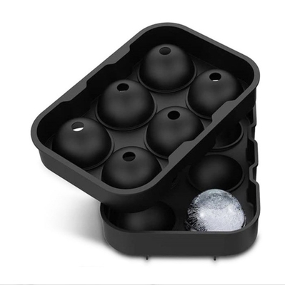 Moffa a 6 fori di ghiaccio rotondo in silicone per strumenti di gelato sostenibili e versatili