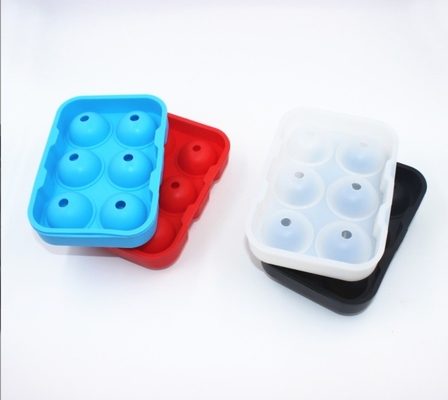 Moffa a 6 fori di ghiaccio rotondo in silicone per strumenti di gelato sostenibili e versatili