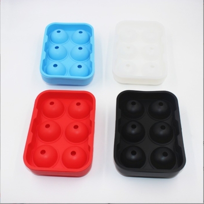 Moffa a 6 fori di ghiaccio rotondo in silicone per strumenti di gelato sostenibili e versatili