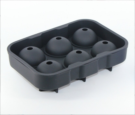 Moffa a 6 fori di ghiaccio rotondo in silicone per strumenti di gelato sostenibili e versatili