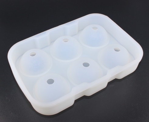 Moffa a 6 fori di ghiaccio rotondo in silicone per strumenti di gelato sostenibili e versatili
