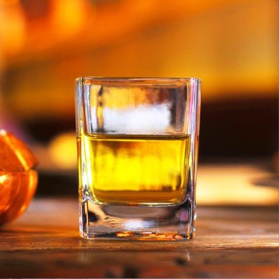 1 quantità Tazza trasparente trasparente Whiskey Glass Bar Glass Drinkware