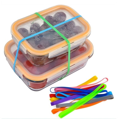 Cintura di avvolgimento in gomma di silicone elastico per scatola da pranzo