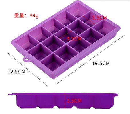 Fabbricanti di gelato facile rilascio 15 cavità 24 cavità silicone Ice Cube vaschette con coperchio