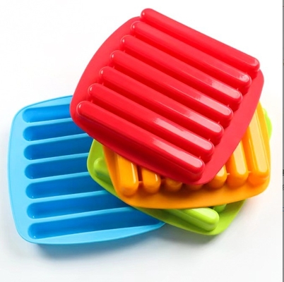 Molti colori Ice Stick Mould 7 cavità biscotti di silicone cioccolato muffa Ice Cube vassoio