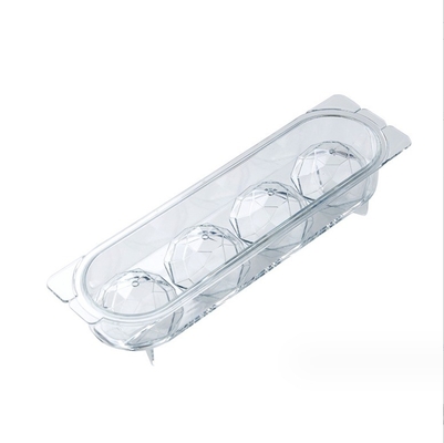 Scatola di ghiaccio a sfere 4 pcs PET in plastica di qualità alimentare Fancy Ice Cube Tray per accessori da cucina