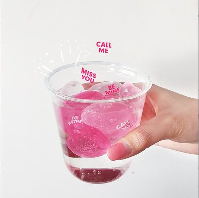 Strumenti per gelati Cubo di ghiaccio a forma di cuore di plastica per la refrigerazione della birra Accessoari per bar di qualità alimentare