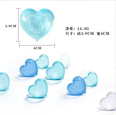 Strumenti per gelati Cubo di ghiaccio a forma di cuore di plastica per la refrigerazione della birra Accessoari per bar di qualità alimentare