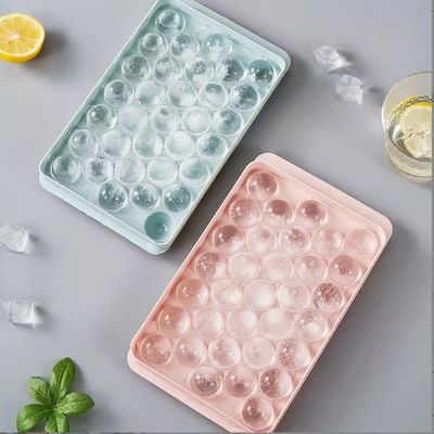 Fabbricante di cubetti di ghiaccio a sfondo riutilizzabile con coperchio di plastica PP per alimenti ecologica