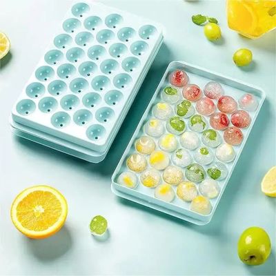 Piccolo modello per la fabbricazione di palline di ghiaccio Tre dimensioni Eco-friendly Food Grade Silicone Ice Cube Tray