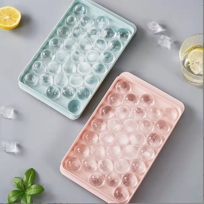 Materiale PP Tre dimensioni Eco-friendly Food Grade Silicone Ice Maker Ice Cube Tray Piccolo Ice Ball Maker Mold