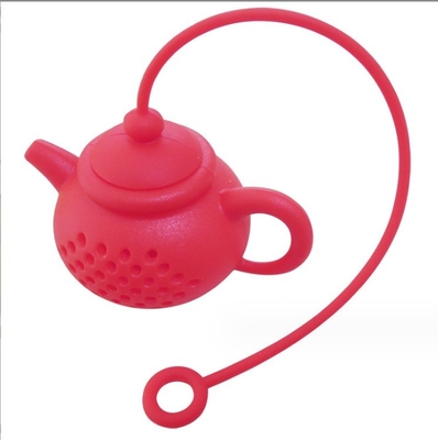 Diffusore di filtri di foglie di sacchetto di tè in silicone Infusore di tè portatile per la forma creativa della teiera
