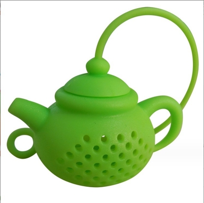Diffusore di filtri di foglie di sacchetto di tè in silicone Infusore di tè portatile per la forma creativa della teiera